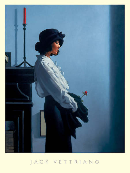 60cm x 80cm Valentine Rose von Jack Vettriano