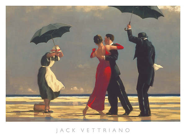 80cm x 60cm The singing Butler von Jack Vettriano