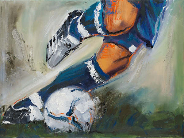 100cm x 75cm Fussball II von Reza Abolfazli