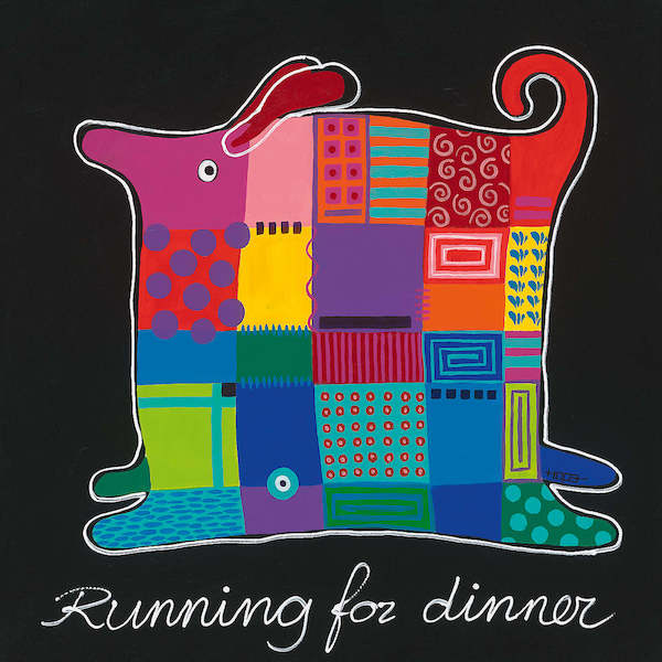 50cm x 50cm Running for dinner von Hope