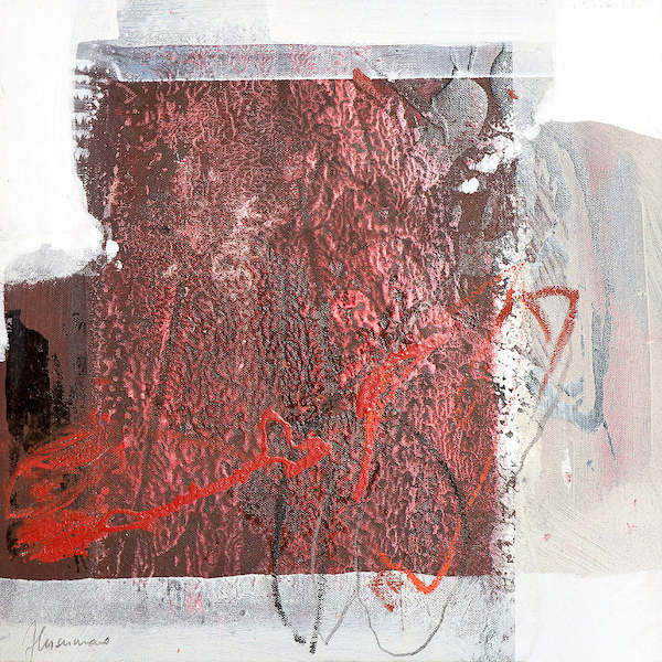 100cm x 100cm Rosso 1 von Francesco Cusumano