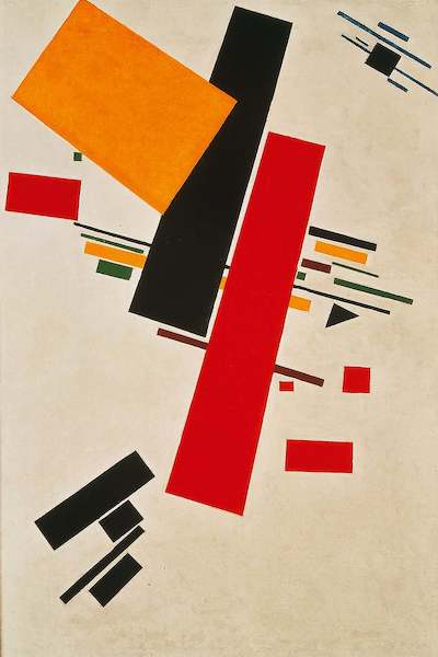 40cm x 60cm Dynamischer Suprematismus von Kasimir Malewitsch