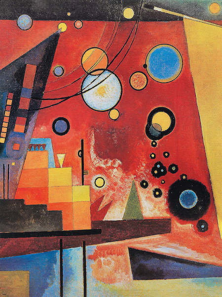 60cm x 80cm Schweres Rot von Wassily Kandinsky