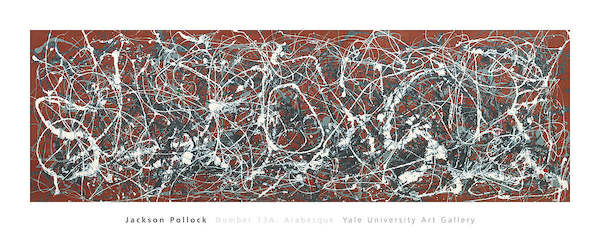 101cm x 40cm Number 13A: Arabesque            von Jackson Pollock