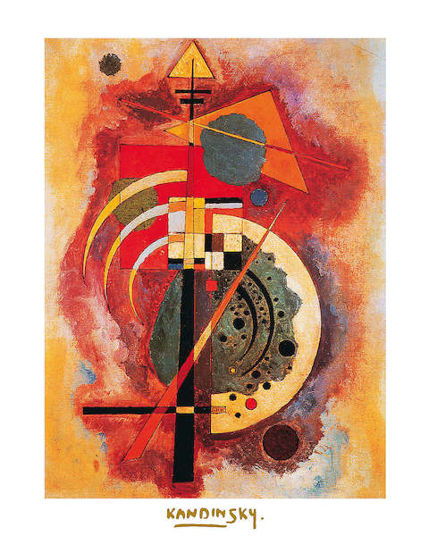 60cm x 80cm Hommage a Grohmann von Wassily Kandinsky