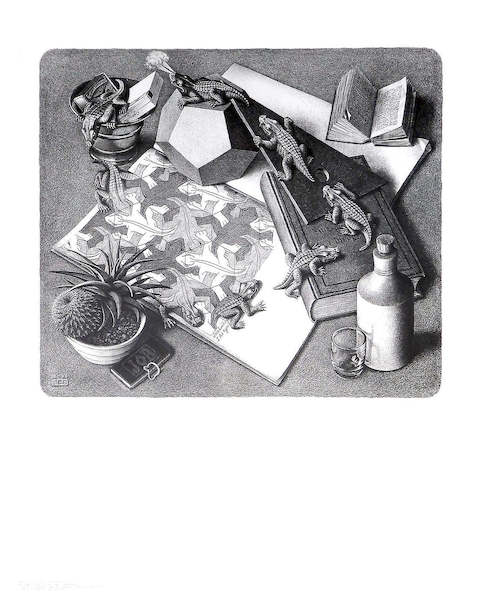 70cm x 50cm Reptilien von M.C. Escher