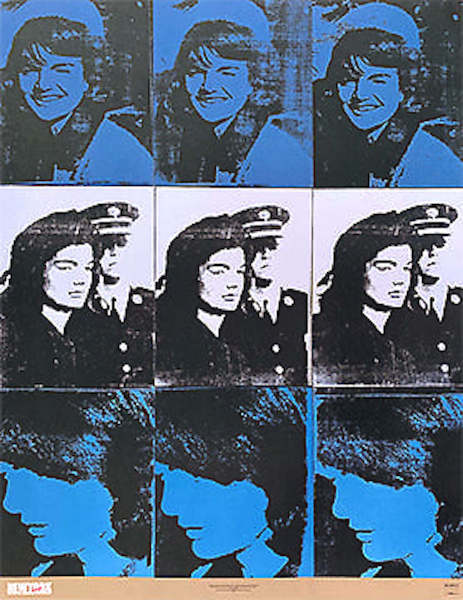 68cm x 87cm Nine Jackies, 1964 von Andy Warhol
