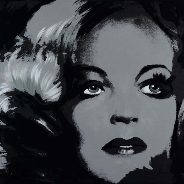 100cm x 100cm Romy Schneider 1 von Günter Edlinger