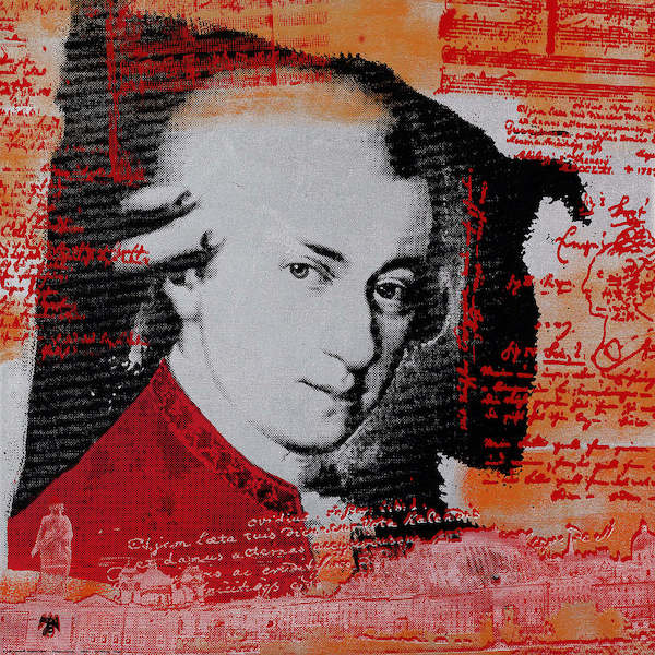 100cm x 100cm Mozart von Oke Walberg