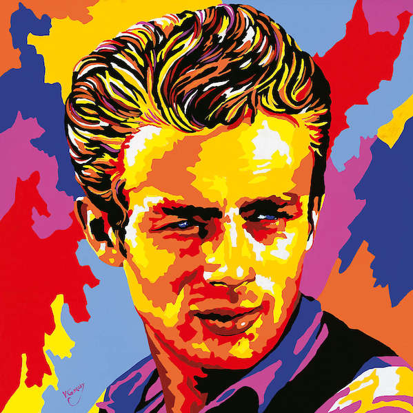 150cm x 150cm James Dean von Vladimir Gorsky