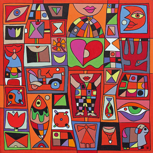 40cm x 40cm Birthday von Wlad Safronow