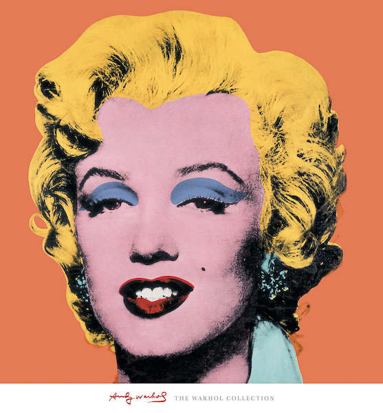 65cm x 71cm Shot - Orange Marilyn von Andy Warhol