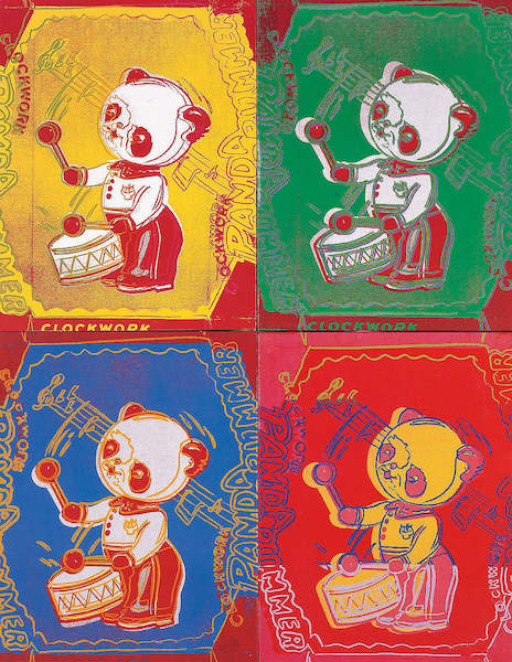 65cm x 84cm Four Pandas, 1983 von Andy Warhol