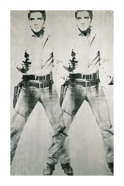 60cm x 90cm Elvis,1963 Double von Andy Warhol