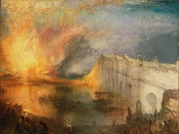 Array The burning of the houses of lords von Joseph William Turner