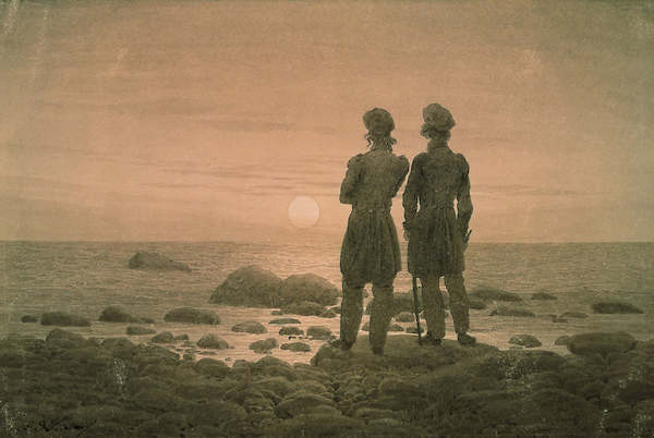 Array Zwei Männer am Strand            von Caspar David Friedrich