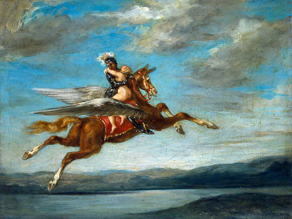 Array Roger und Angélique              von Eugene Delacroix
