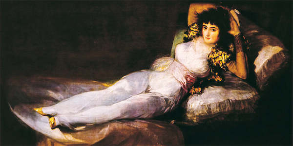 Array Die bekleidete Maja              von Francisco De Goya