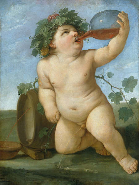 Array Trinkender Bacchusknabe von Guido Reni