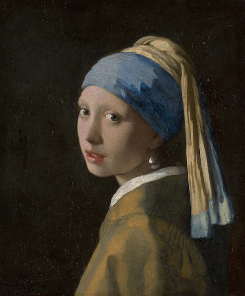 Array Mädchen mit dem Perlenohrgehänge von Johannes Vermeer