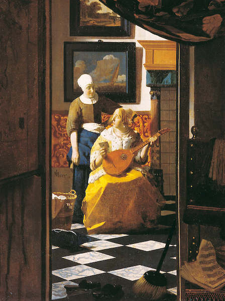 Array Der Liebesbrief                  von Johannes Vermeer