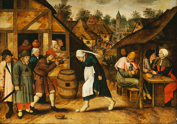 Array Der Eiertanz                     von Pieter III Brueghel