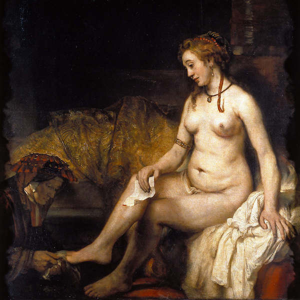 Array Bathseba im Bade                 von Rembrandt van Rijn