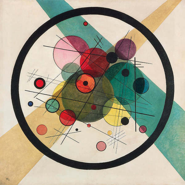Array Kreis im Kreis von Wassily Kandinsky