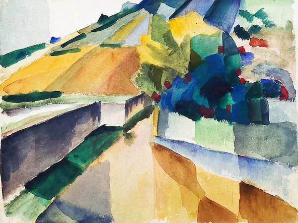 Array Weinberge am Murtensee von August Macke