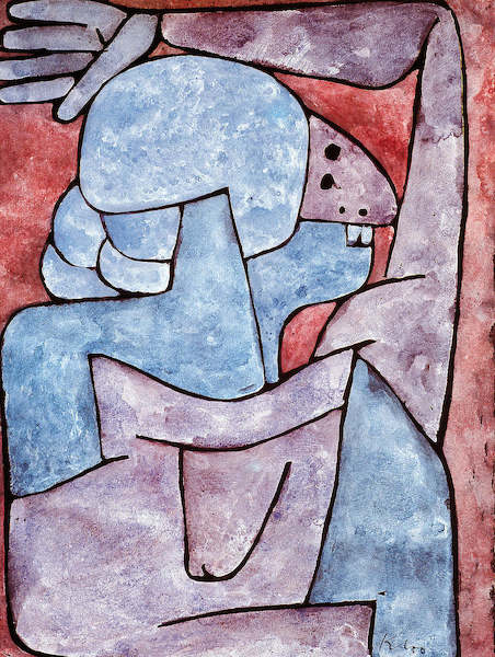 Array Verfluchende Frau                von Paul Klee