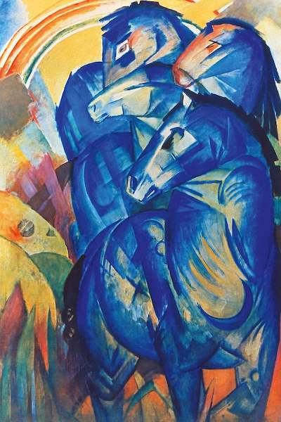 Array Turm der blauen Pferde           von Franz Marc