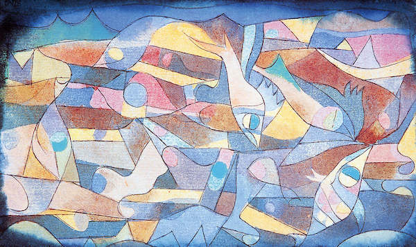 Array Spielende Fische von Paul Klee