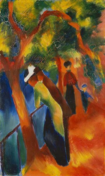 Array Sonniger Weg                     von August Macke