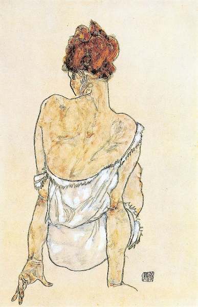 Array Sitzende Frau                    von Egon Schiele