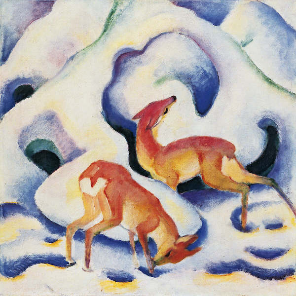 Array Rehe im Schnee                   von Franz Marc