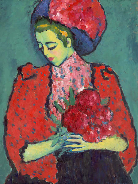 Array Mädchen mit Pfingstrosen         von Alexej Jawlensky