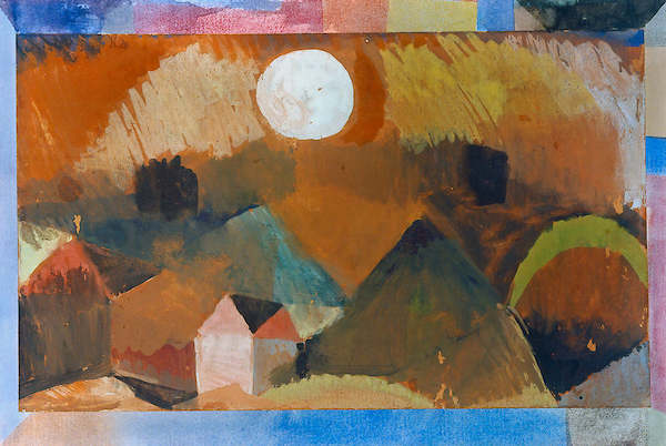 Array Landschaft mit Rot mit weißem    von Paul Klee