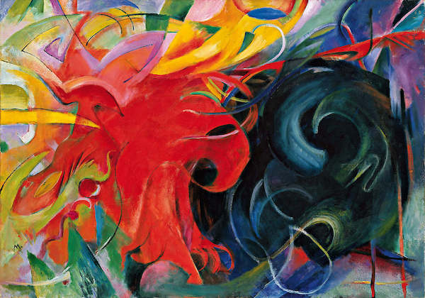 Array Kämpfende Formen                 von Franz Marc