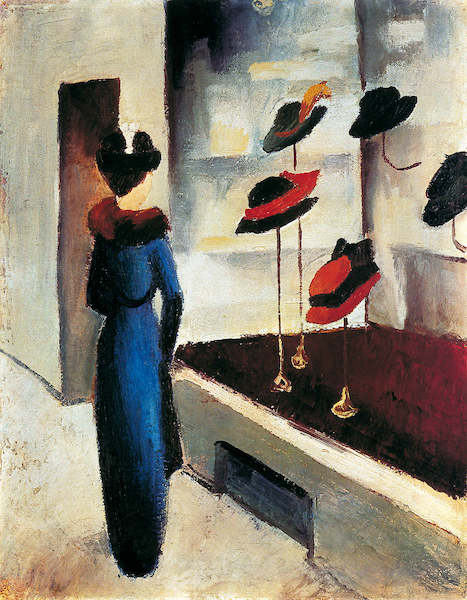 Array Hutladen                         von August Macke