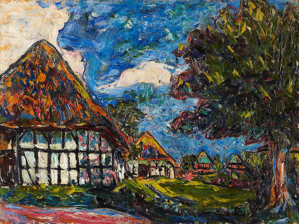 Array Häuser auf Fehmarn               von Ernst Ludwig Kirchner