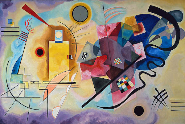 Array Gelb, rot und blau               von Wassily Kandinsky