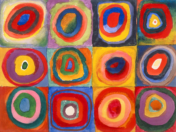 Array Farbstudie - Quadrate und... von Wassily Kandinsky