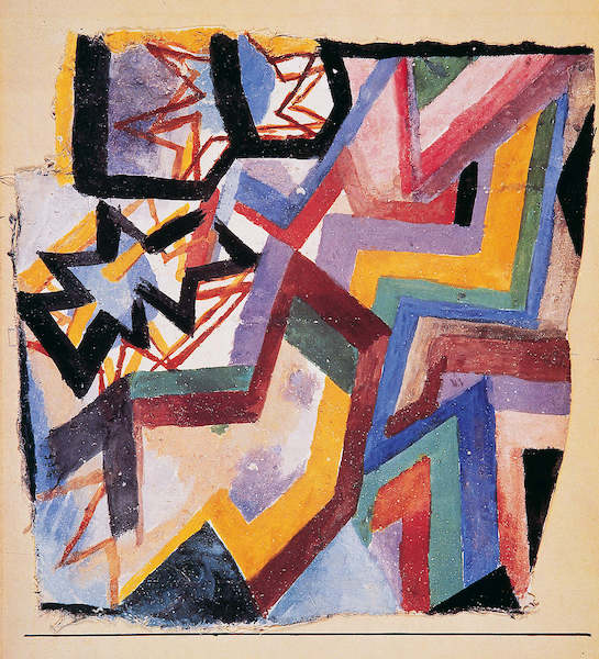 Array Farbige und grafische Winkel von Paul Klee