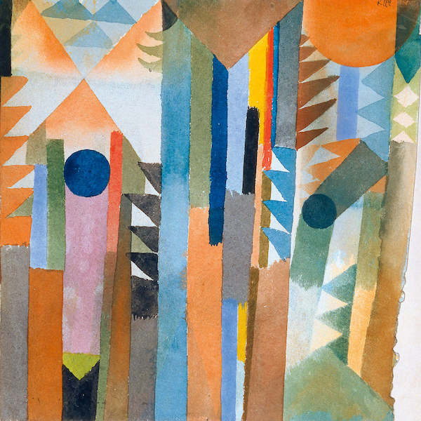 Array Der Wald, der aus dem Samenkorn. von Paul Klee