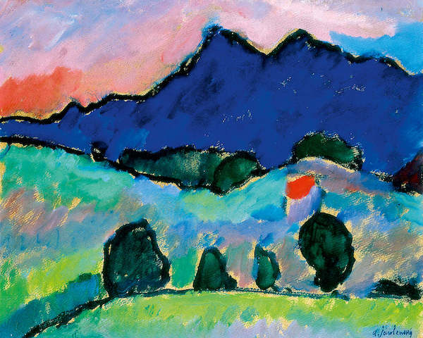 Array Blauer Berg                      von Alexej Jawlensky