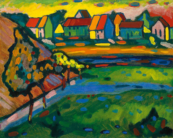 Array Bayrisches Dorf mit Feld         von Wassily Kandinsky