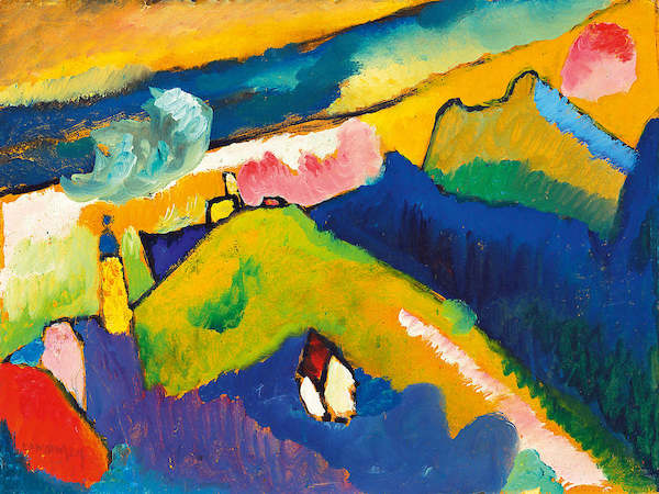 80cm x 60cm Murnau, Berglandschaft           von Wassily Kandinsky