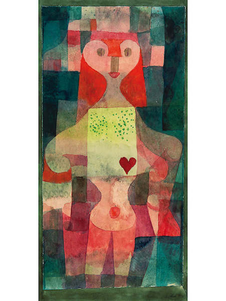 60cm x 80cm Herzdame                         von Paul Klee