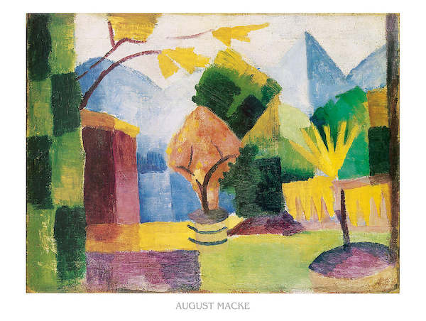 80cm x 60cm Garten am Thuner See             von August Macke