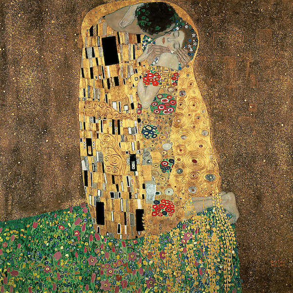 98cm x 98cm Der Kuß                          von Gustav Klimt